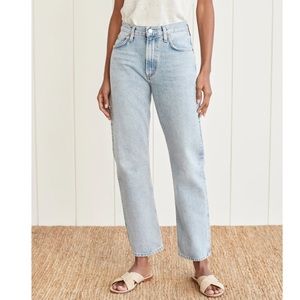 AGOLDE Mia Mid Rise Straight Leg Jeans
